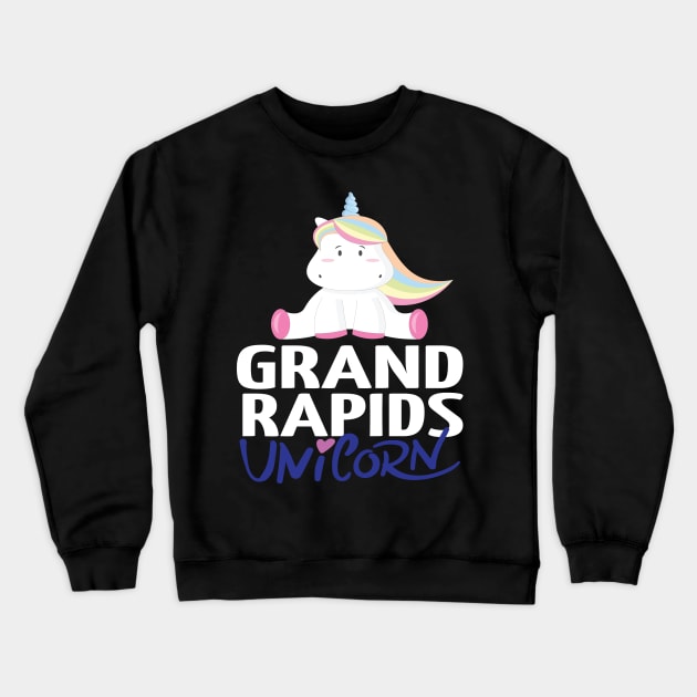 Grand Rapids Unicorn Crewneck Sweatshirt by ProjectX23Red